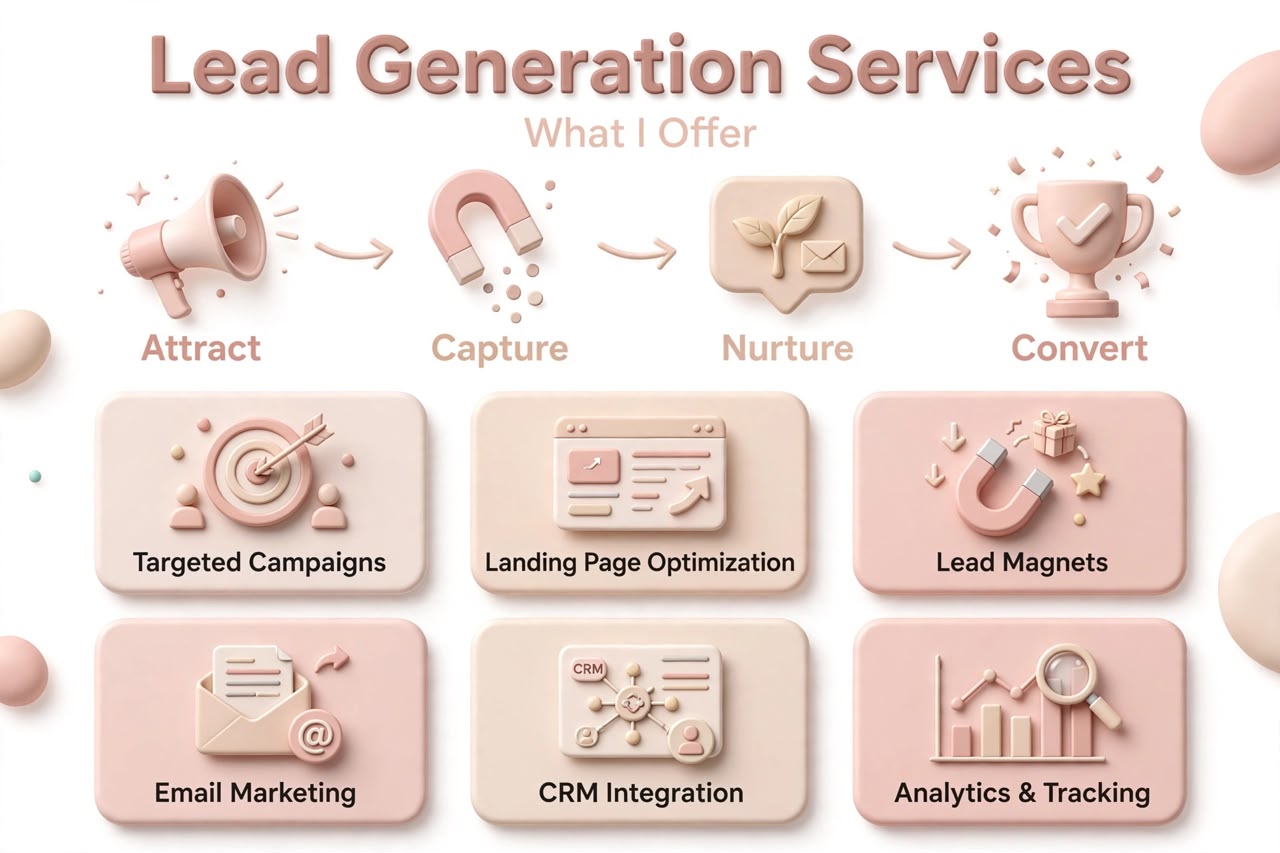 Lead generation services to attract potential customers and grow business